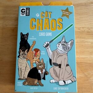 Cat Chaos Card Game - Blue and Multicolor
